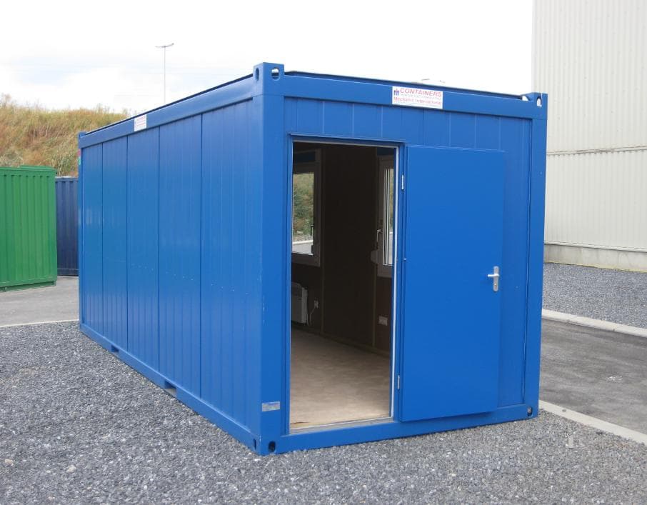 Used 20-FT Blue Office Container